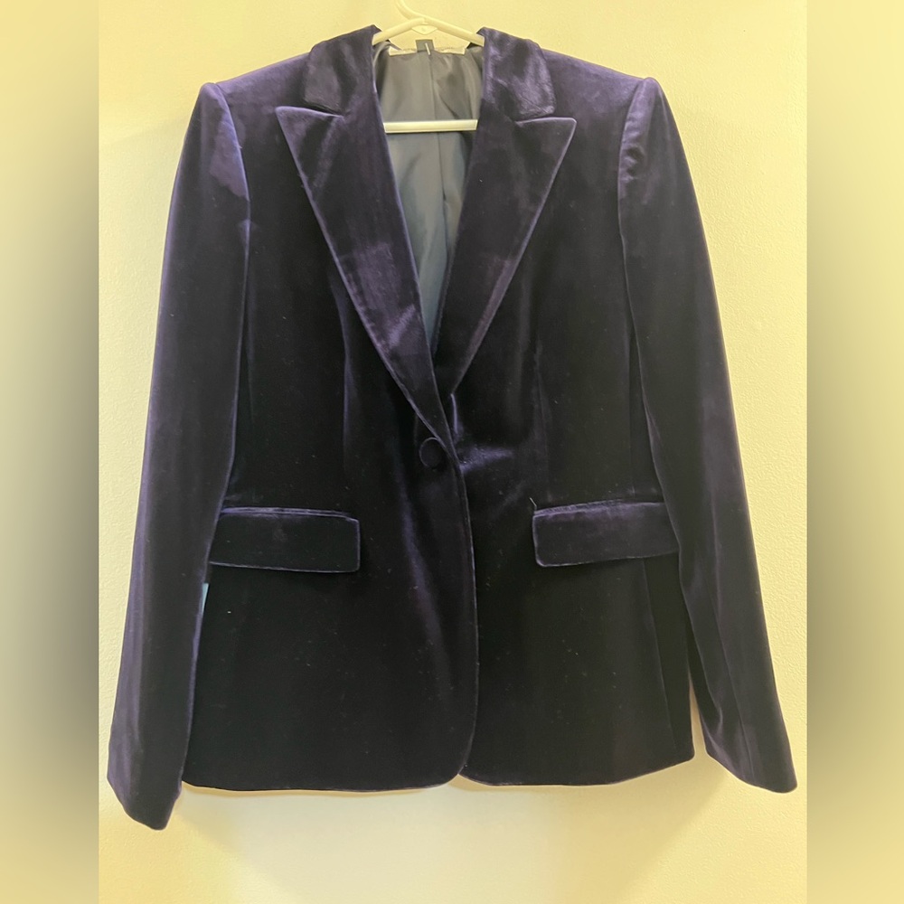 Tahari by Arthur S. Levine Women's Velvet One Button Jacket